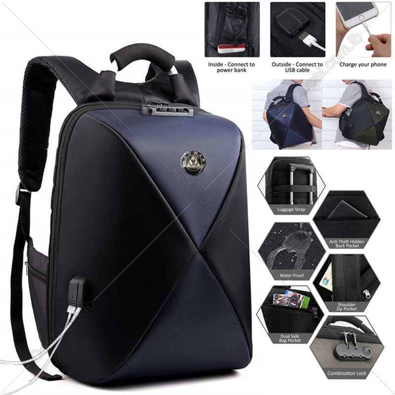 waterproof backpack with charger