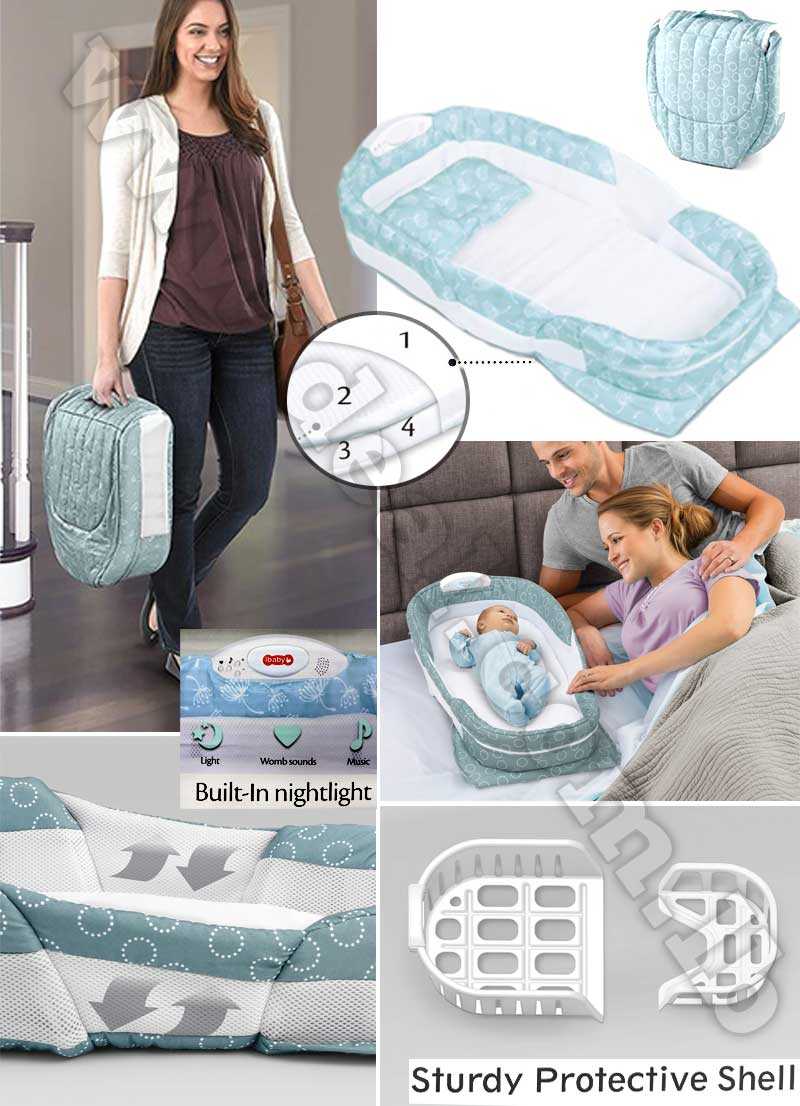 baby crib snuggle nest