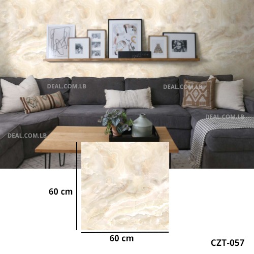 (60X60cm) Beige Ivory Marble Granite Texture Design Wall Sticker Foam Self Adhesive For Wall Decor