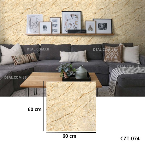 (60X60cm) Beige Marble Texture Design Wall Sticker Foam Self Adhesive For Wall Decor