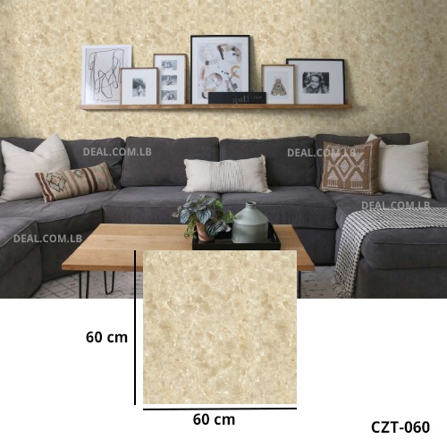 (60X60cm) Marble Cream Texture Pattern Wall Sticker Foam Self Adhesive For Wall Decor