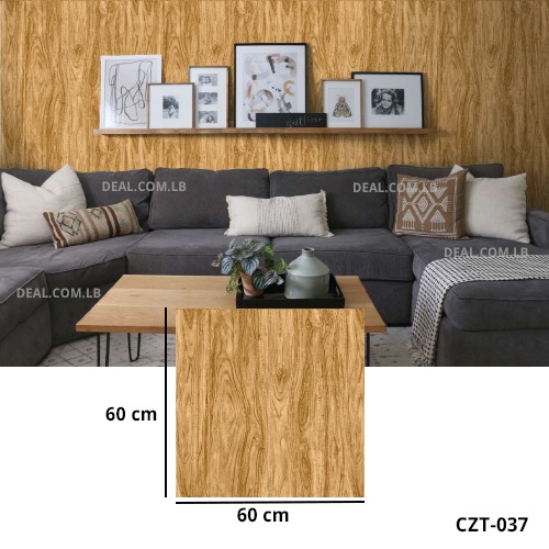 (60X60cm) Matte Wooden Texture Pattern Wall Sticker Foam Self Adhesive For Wall Decor