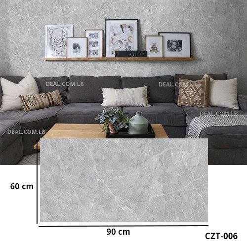 (60X90cm) Grey Marble Design Wall Sticker Foam Self Adhesive For Wall Decor