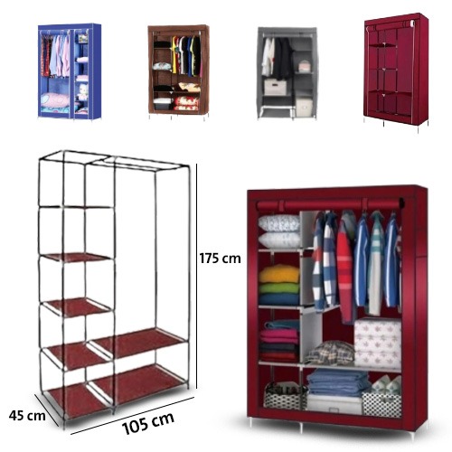 105 x45 x175cm Fabric Storage Wardrobe