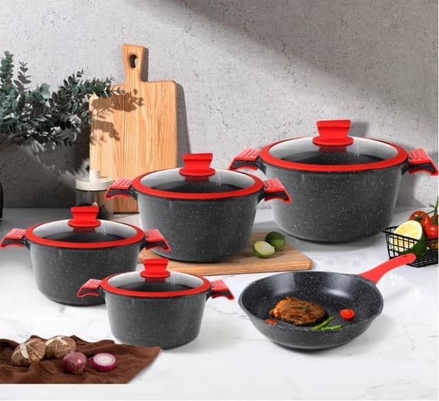 17 Pcs Granite Professional Cookware Set