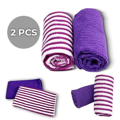 2 Pieces Multicolored Microfiber Kitchen Towel 41x48cm