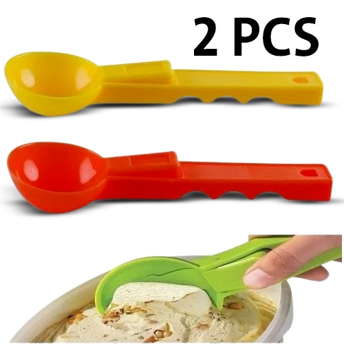 2 Pieces Plastic Ice Cream Scoop