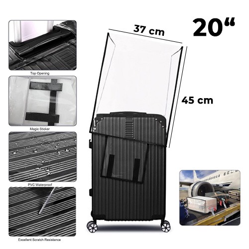 20 inch Luggage cover transparent trolley protection cover for waterproof suitcase cover