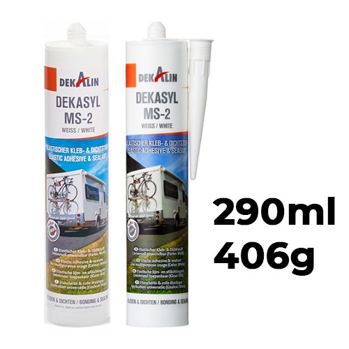 290ml+DEKASYL+MS-2+Elastic+Adhesive+%26+Sealant+For+Multipurpose+Usages+406g+%28White%29