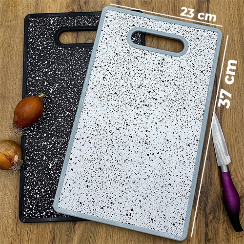 37x23cm Kitchen Cutting Board Plastic Cutting Board Speckled Marble Effect