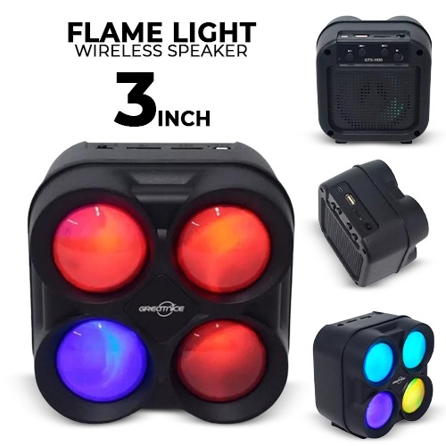 3Inch+Flame+Light+Wireless+Bluetooth+Speaker