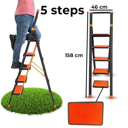 5 Steps Household Metal Ladder