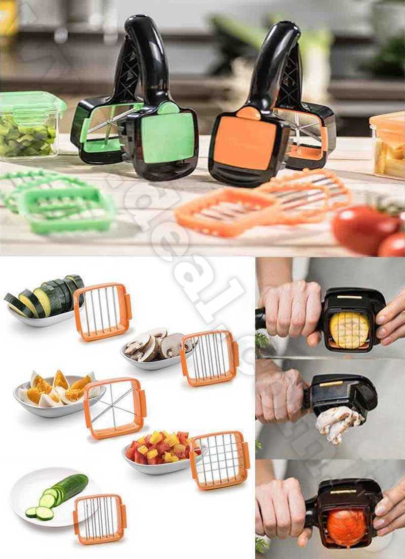 5 in 1 Dicer Fruit Vegetable Cutter Nicer Dicer Quick Chopper