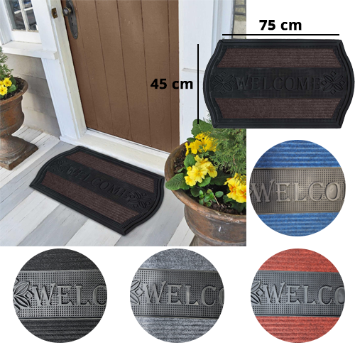 75cm x 45cm Welcome Mat DM013 Utility Mat Great for Garage or Front Door