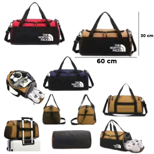 A Lightweight The North face Men Women Sports Shoulder Bag, Hand Bag with a Large Capacity and several Zippers to Divide all Your Needs