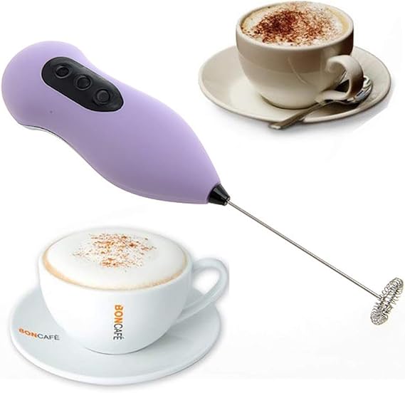 Electric Milk Frother Kitchen Breakfast Gira Coffee Cappuccino Milk Frother Steel 22cm