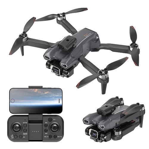 F823 Drone Brushless dual Camera 4K Optical flow Anti Tabrak - BLACK 1 Batt