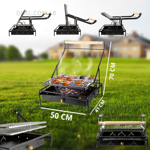 High Quality Flip Grill Rotating Grill Durable, rust-resistant Metal Construction Grill With Legs