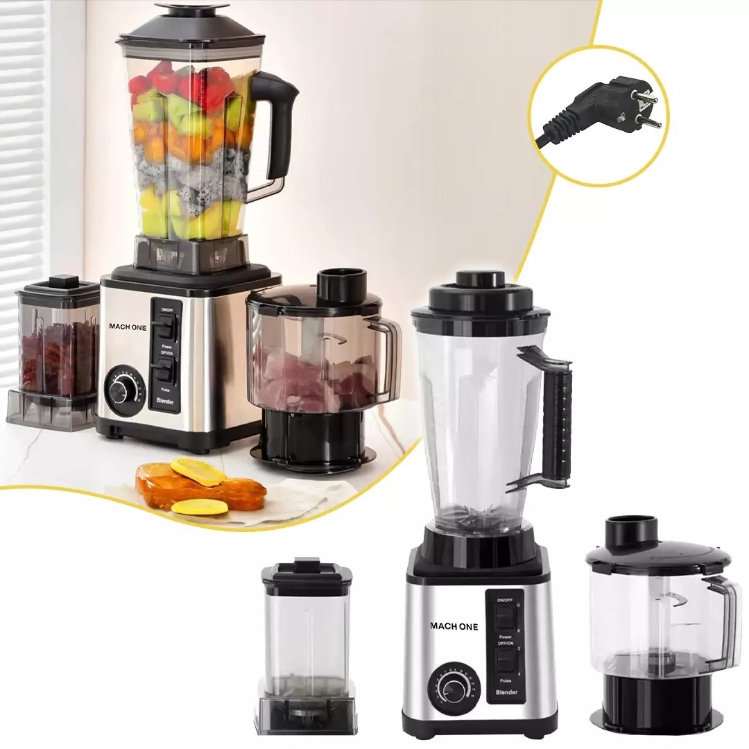 Mach One 3 In 1 Powerful Food Processor Blender & Grinder 9500W & 3 L