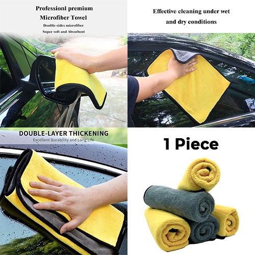 Microfiber Cleaning Towel Cloths Extra Thick Super Absorbent for Household Cars Pets Offices Washing Drying