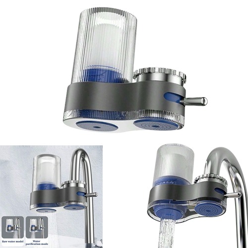 Water Purifier Faucet Water Filter Faucet for Kitchen Sink Faucet Washable Ceramic Bathroom Purifying Sprayer