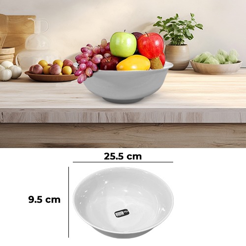 White+Melamine+Big+Bowl+10Inch+%2825.5x9.5cm%29