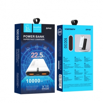 Vdenmenv+DP40+Power+Bank+10000mAh+Super+Fast+Charger+22.5W