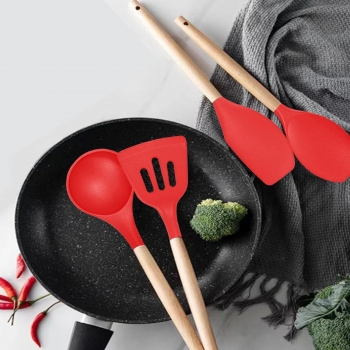 Set+of+5+Pieces+Silicone+Spatulas+with+Wooden+Handle