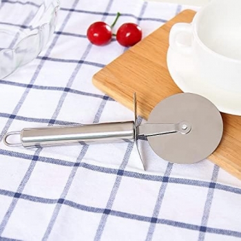 19cm+Stainless+Steel+Pizza+Cutter