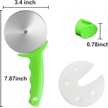 Stainless+Steel+Pizza+Cutter+with+Durable+Plastic+Handle