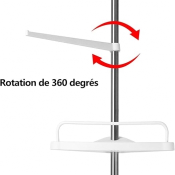 Trintion+4+Tier+Adjustable+Telescopic+Shelf+Bathroom+Organiser+Corner+Rack+Shower+Shelf+Caddy+Holder