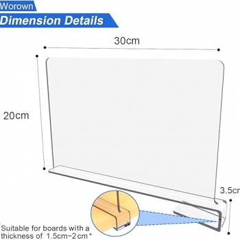 2+Pieces+Clear+Acrylic+Dividers+For+Closet+Organization%2CSweaters%2Cbooks%2Ckitchen+supplies+To+Save+Space