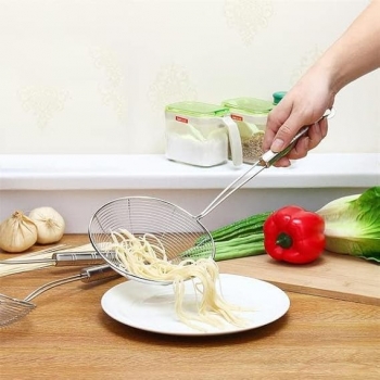 40x19cm+Stainless+Steel+Spider+Strainer%2CFrench+Fries+Strainer%2CPans+Strainer%2CMultifunctional+Kitchen+Strainer