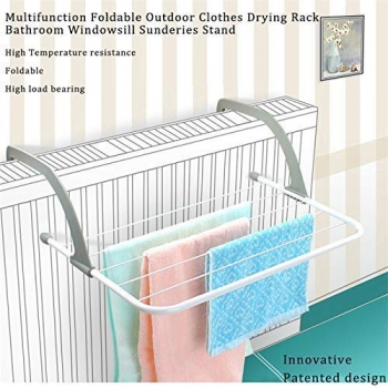 50x33cm+Radiator+Airer+Hanger+Hanging+Airing+Drier+Drying+Rack+Towel+Clothes+Rail