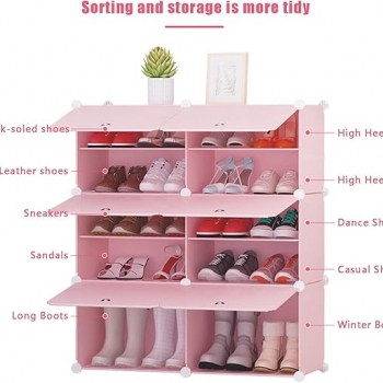 Multi-layer+simple+shoe+cabinet+home++entry+door+shoe+cabinet+easy+to+disassemble+plastic+shoe+rack