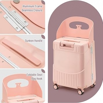 Luggage+Children%5C%27s+Multifunctional+Boarding+Box+ABS+%2B+PC+Trolley+Case+Large-capacity+Password+Box+20+Inches+Suitcase