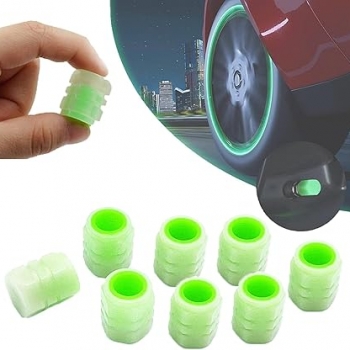 Tyre+Valve+Caps+Luminous+Glow+Car+Tire+Air+Stem+Valve+Cap+Covers+%284+Pcs%29