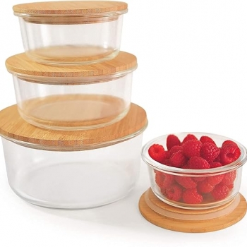 Glass+Food+Storage+Jars+Airtight+Food+Jars+with+Wooden+Lid+Glass+Kitchen+Storage+Canister+Grain+Cereal+Storage+Containers+Kitchen+Storage+Bins+3+Pcs