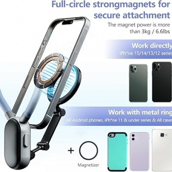 Adjustable+Magnetic+Neck+Phone+Holder+For+Hands-Free+Filming