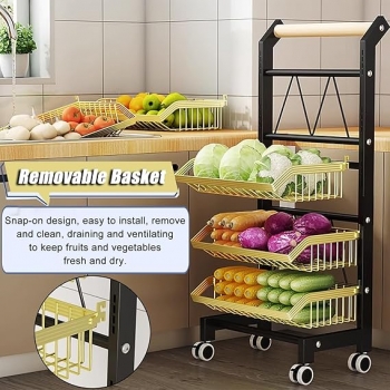 4+Tier+Fruit+Vegetable+Storage+Basket+Rolling+Cart+with+Handle+and+Wheels+Trolley+Cart+for+Kitchen+Storage+Organization