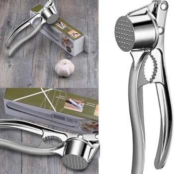 Stainess+Steel+Garlic+Press+Crusher+Squeezer+Masher+Kitchen+Mincer+Tool+Hand+Presser+Grinder