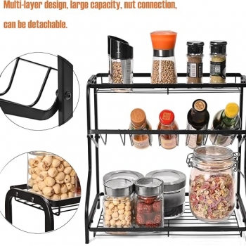 Metal+3+Tier+Kitchen+Spice+Rack+Herb+Storage+Holder+Freestanding+Seasoning+Shelf