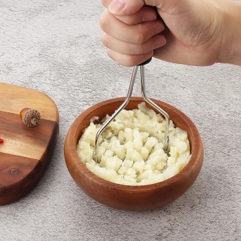 Stainless+Steel+Potato+Masher+Vegetable+Fruit+Masher