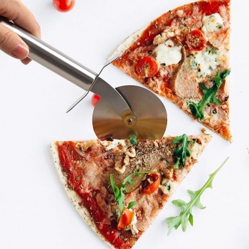 19cm+Stainless+Steel+Pizza+Cutter