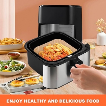 Air+Fryer+Liners+Square%2C+50Pcs+Air+Fryer+Paper+Liners%2C++Air+Fryer+Parchment+Paper+Liner%2C+Non-Stick+Air+Fryer+Disposable+Paper+Liner+Oil+Resistant%2C